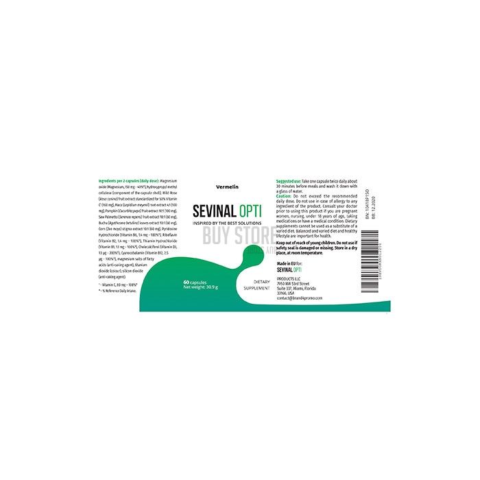 Sevinal Opti - capsules voor urine-incontinentie